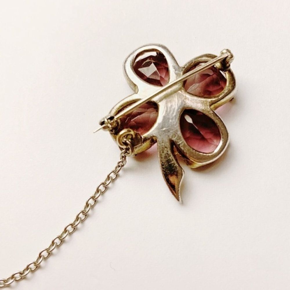 Antique Sterling Silver Floral Collar Pins​​​ - Picture 7 of 8